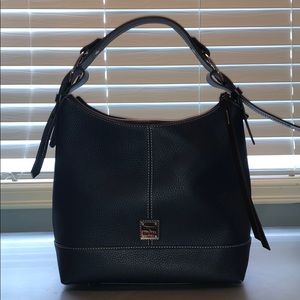 NWOT Large Navy Blue Leather Purse- D&B